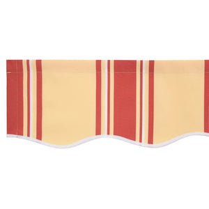 vidaXL Tissu de remplacement pour store banne multicolore 4 x 2 m polyester