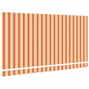 vidaXL Tissu de remplacement pour store banne multicolore 4 x 2 m polyester