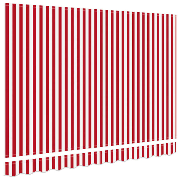 Markisenstoff Rot/Weiß 235x195cm