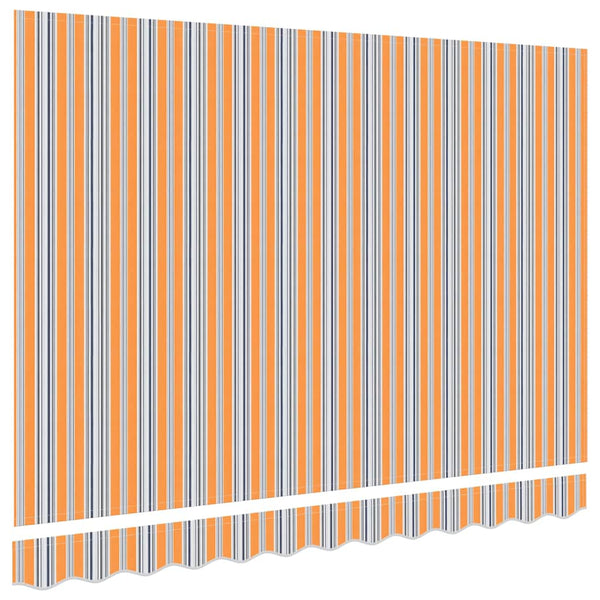 Markisenstoff Blau/Orange 3,5x2m