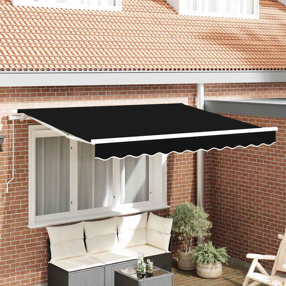 Markisenstoff Ersatz Schwarz 3x2,5m