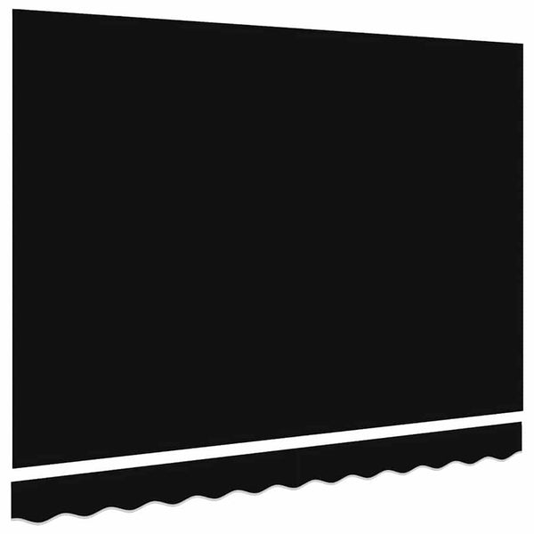 vidaXL Toile de store de remplacement Noir 3 x 2,5 m Polyester