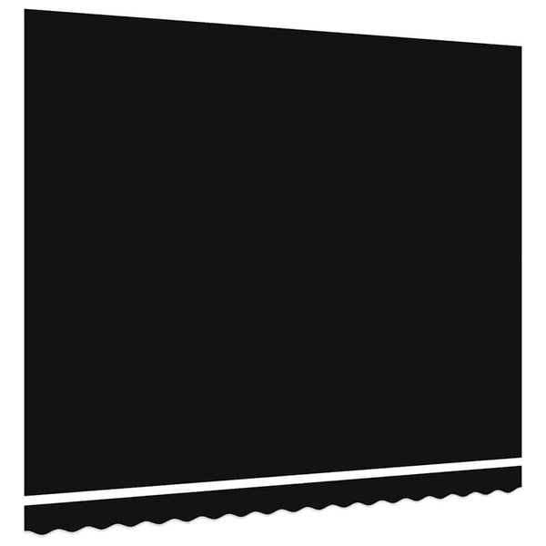 Markisenstoff Schwarz 4x3m Polyester