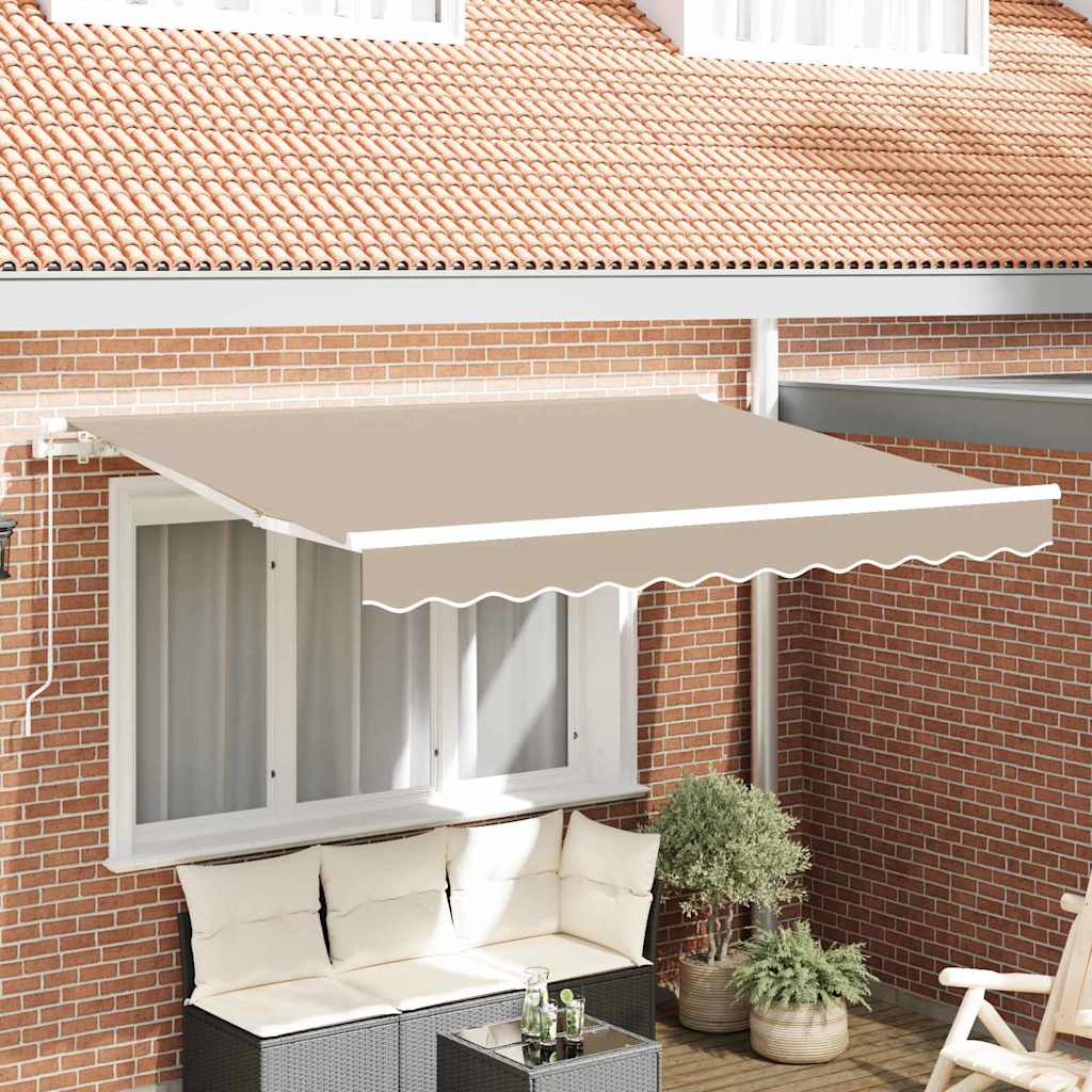 vidaXL Toile de store de rechange Beige 3 x 2,5 m Polyester