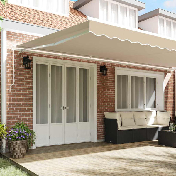 vidaXL Toile de rechange pour store banne Beige 580 x 295 cm Polyester