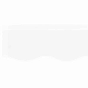 vidaXL Toile de store de remplacement Blanc 4 x 3,5 m Polyester