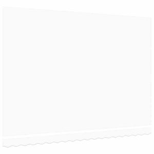 vidaXL Toile de rechange pour store banne Blanc 4,5 x 3 m Polyester