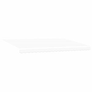 vidaXL Toile de store de rechange blanc 5 x 3 m polyester