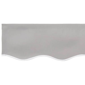 vidaXL Toile de store de remplacement Gris clair 3 x 2,5 m Polyester