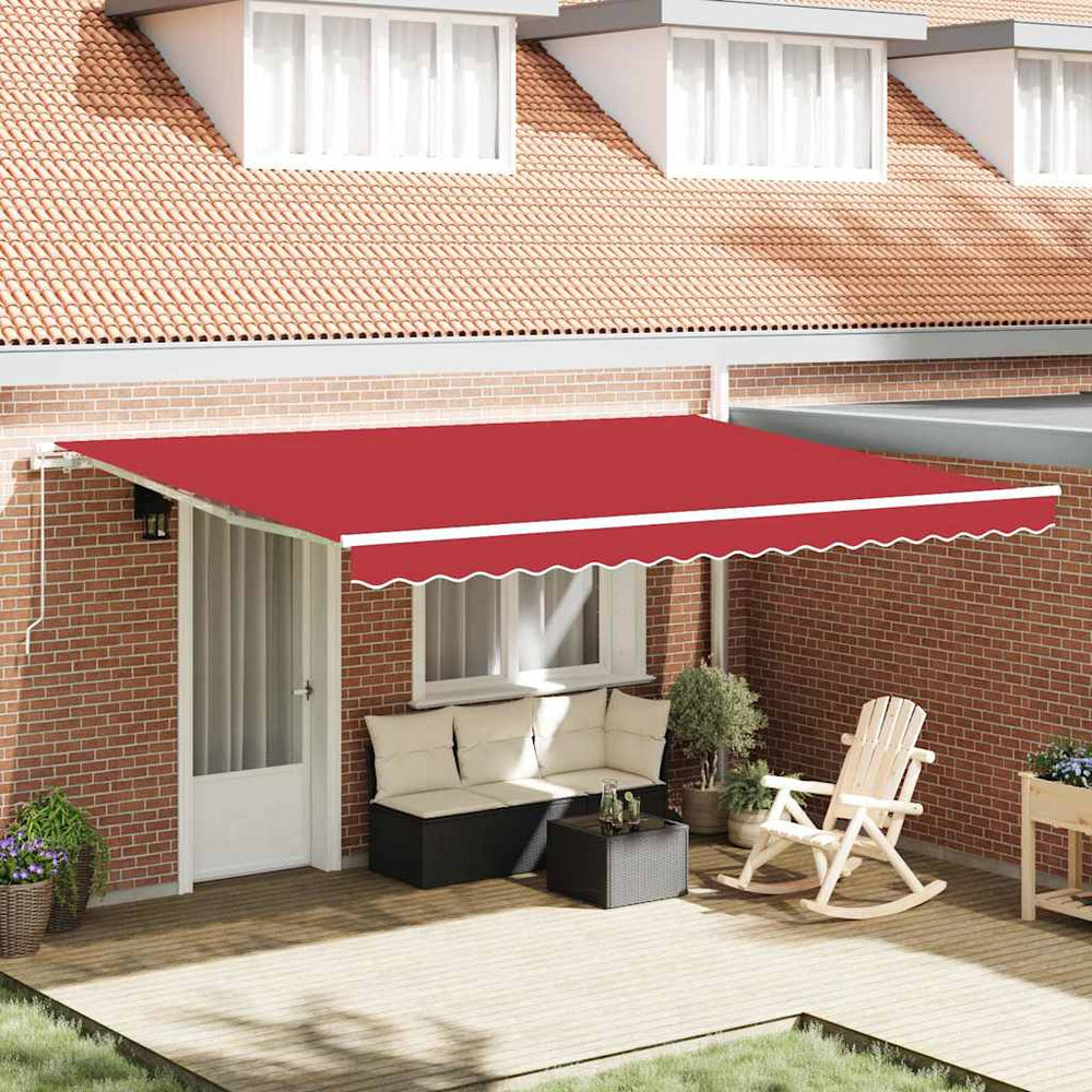 Markisenstoff Rot 4,5x3,5m Polyester