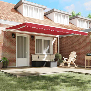 Markisenstoff Rot 4,5x3,5m Polyester