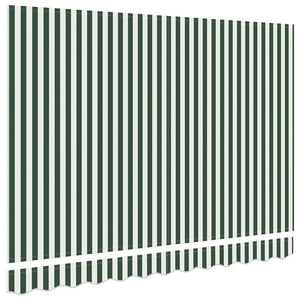 Markisenstoff Grün/Weiß 330x195cm