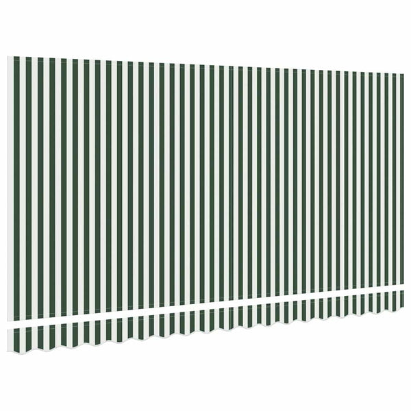 Markisenstoff Grün/Weiß 380x195cm