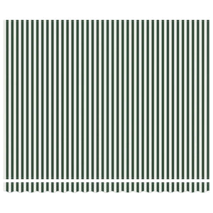 Markisenstoff Grün/Weiß 380x295cm