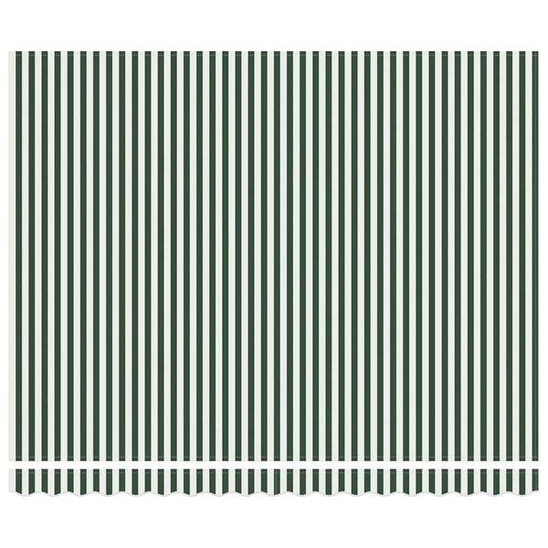 Markisenstoff Grün/Weiß 380x295cm