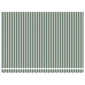 Markisenstoff Grün/Weiß 430x295cm