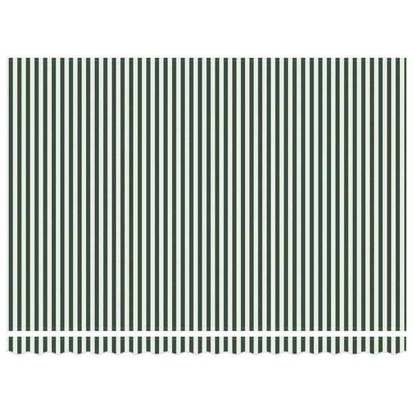 Markisenstoff Grün/Weiß 430x345cm