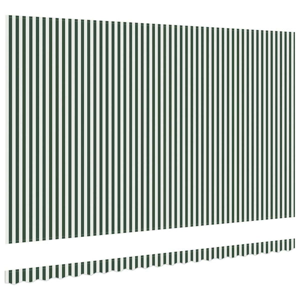 Markisenstoff Grün/Weiß 480x345cm