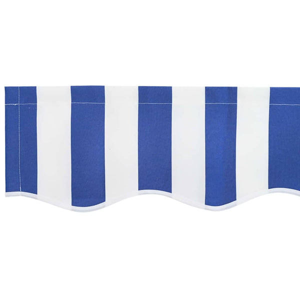 Markisenvolant Blau-Weiß 230x20 cm