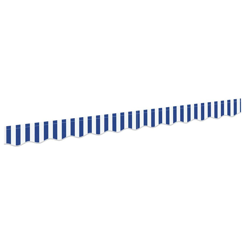 Markisenvolant Blau-Weiß 230x20 cm