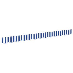Markisenvolant Blau-Weiß 230x20 cm