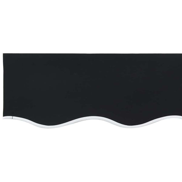 Markisenvolant Schwarz 580x20cm