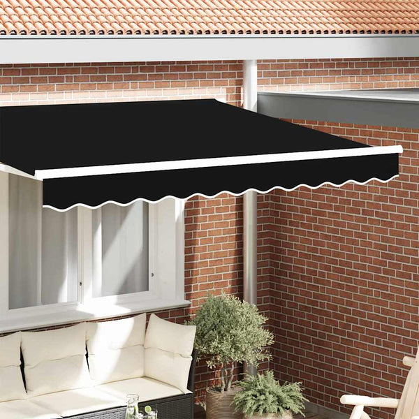 Markisenvolant Schwarz 580x20cm