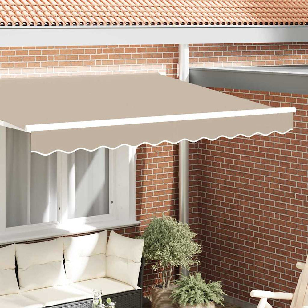 vidaXL Lambrequin de store beige 230 x 20 cm Toile