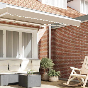 Beige Markisenvolant 230 x 20 cm