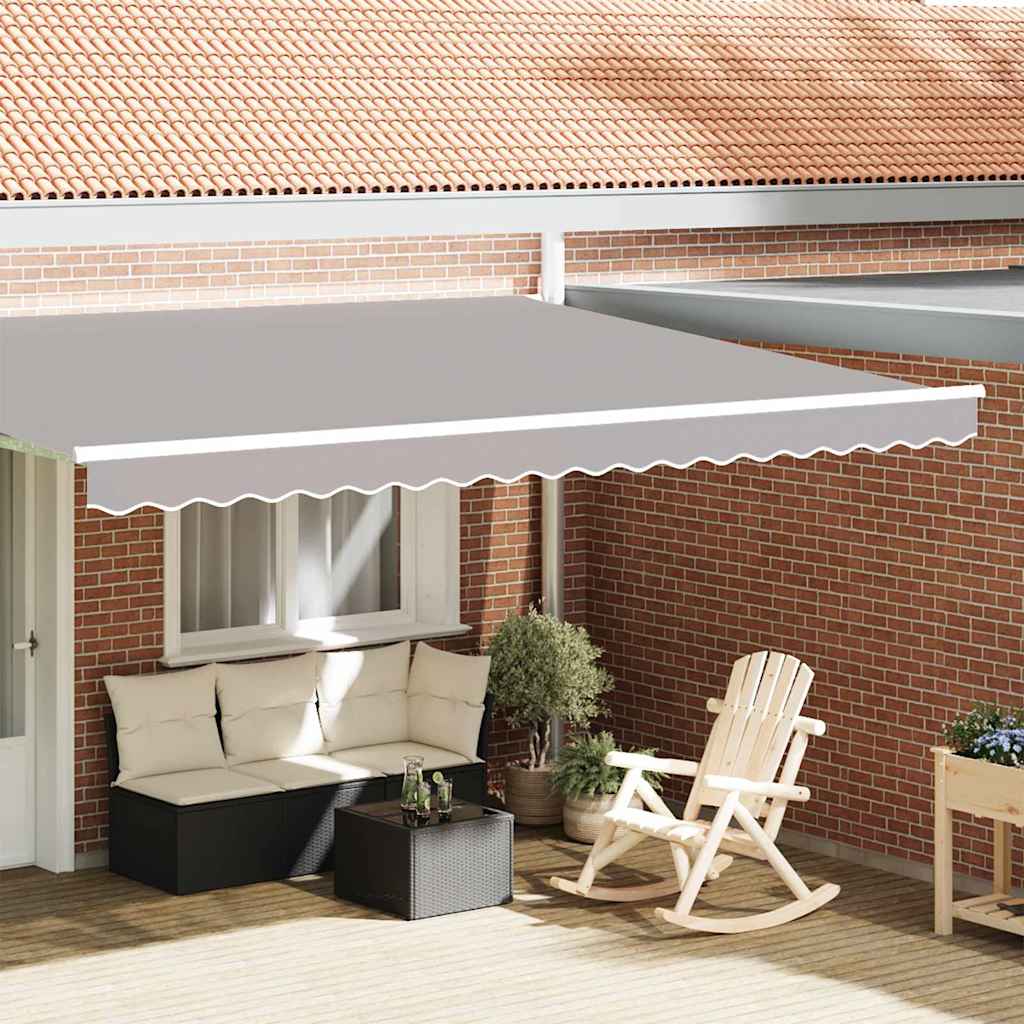 vidaXL Lambrequin de store toile gris clair 430 x 20 cm