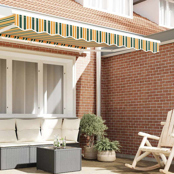 Markisenvolant Grün/Gelb 230x20cm