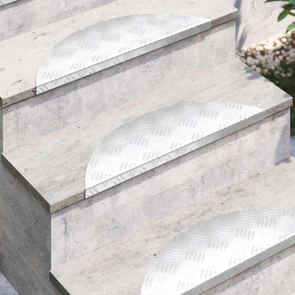 Treppenstufen Halbmond Silber 15 Stk. 60cm