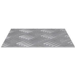 Quadratische Treppenstufen Silber 2er Set