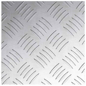 Quadratische Treppenstufen Silber 2er Set