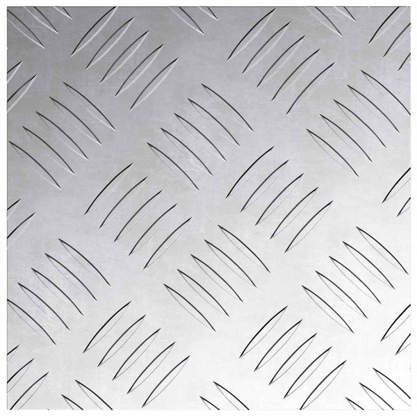 Quadratische Treppenstufen Silber 2er Set