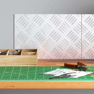 Aluminium Treppenstufe Silber 30x20cm 2er Set