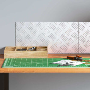 Treppenstufen Rechtwinklig Silber 40x20cm 2er Set
