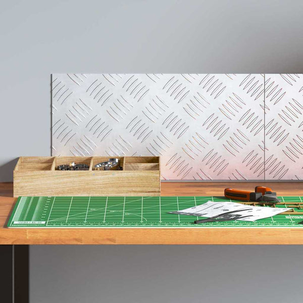 Treppenstufen Rechtwinklig Silber 40x20cm 2er Set