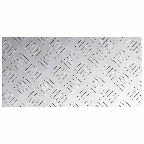 Treppenstufen Rechtwinklig Silber 40x20cm, 4er Set