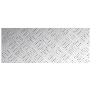 Aluminium Treppenstufen Silber 50x20cm 2er Set