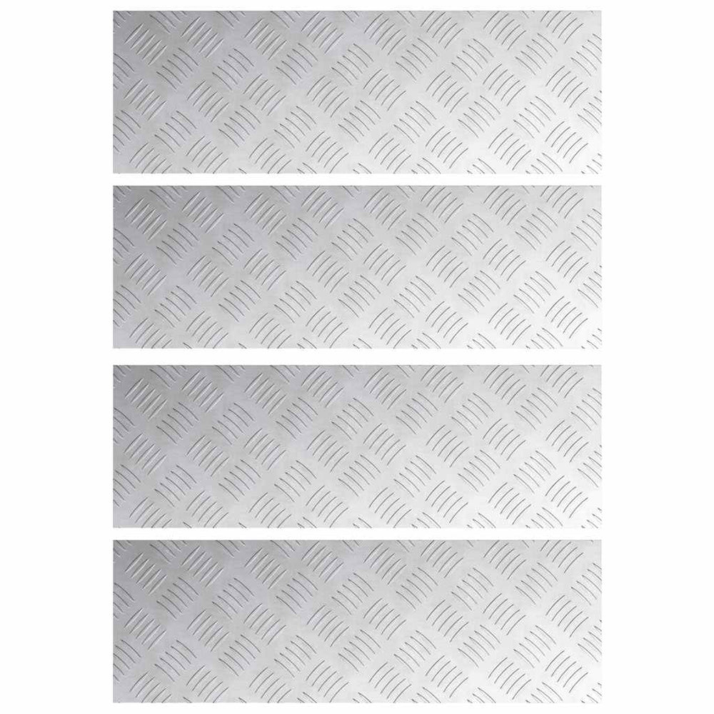 Treppenstufen – Silber, 4er Set, 60x20 cm