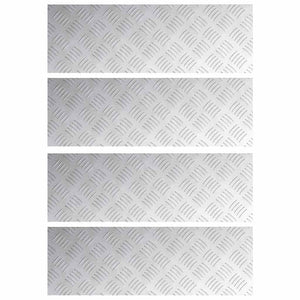 Treppenstufen – Silber, 4er Set, 60x20 cm