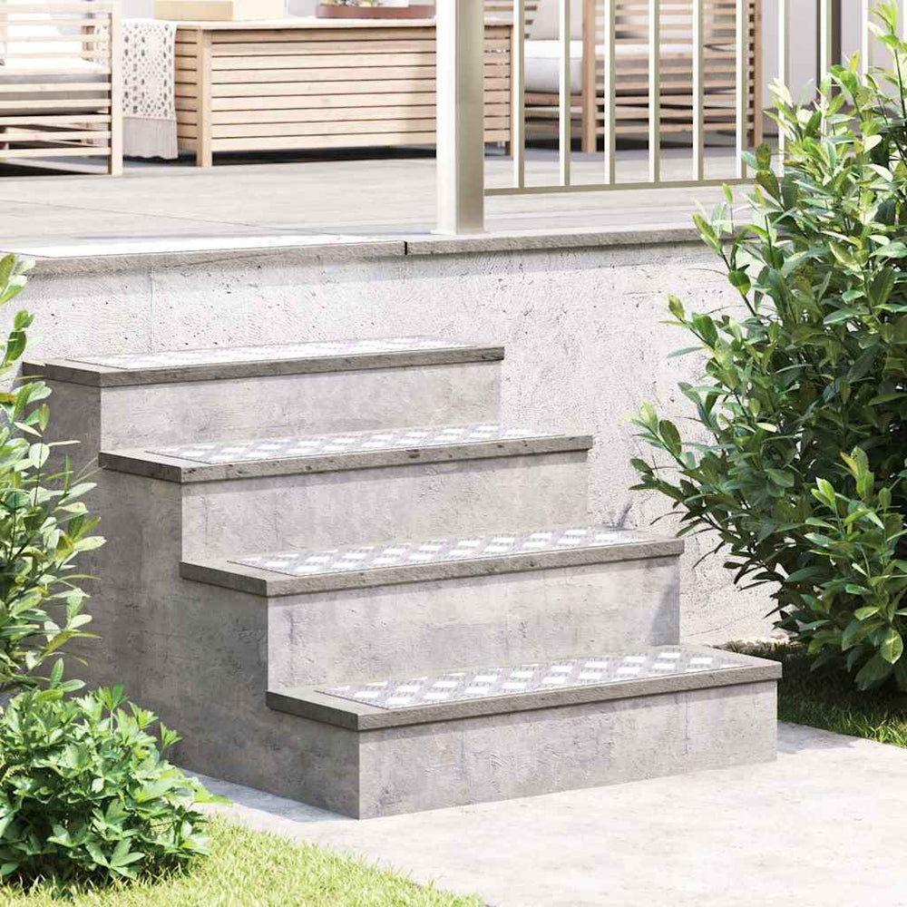 Aluminium Treppenstufen Silber 70x20cm 4er Set