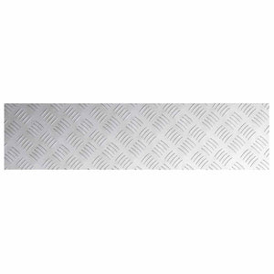 Treppenstufen Rechtwinklig Silber 80x20cm 4er Set