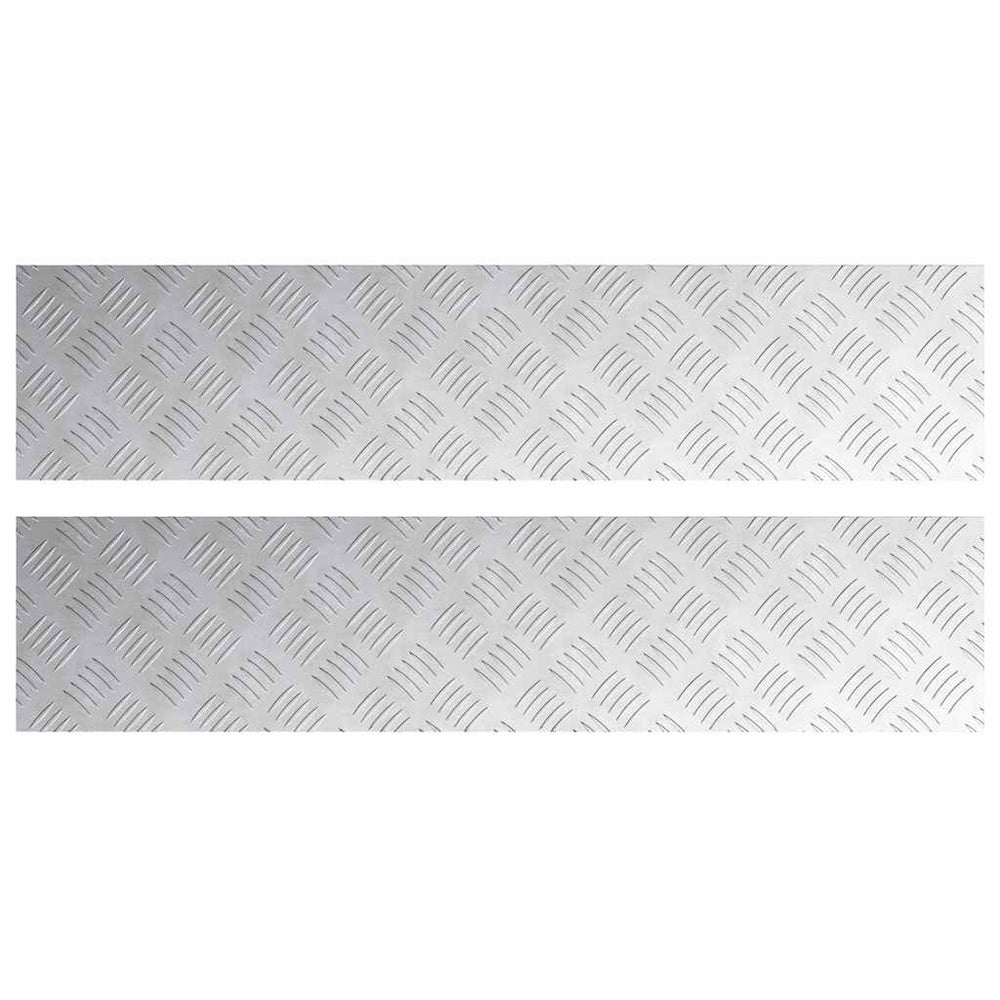 Treppenstufen Silber 90x20cm, 2er Set