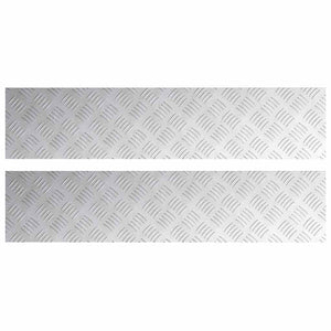 Treppenstufen Silber 90x20cm, 2er Set