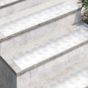 Treppenstufen Silber 90x20cm 4er Set