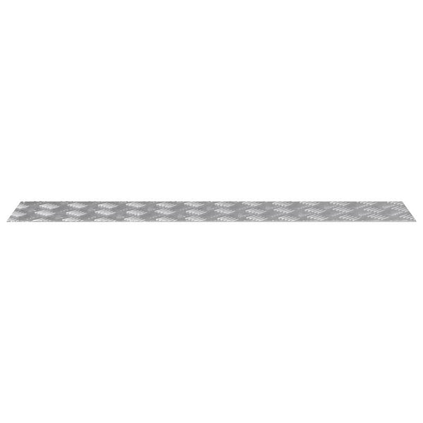 Treppenstufen Rechtwinklig Silber 100x20cm 2er Set