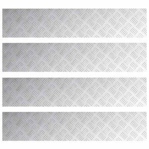Aluminium Treppenstufen Silber 100x20cm 4er Set