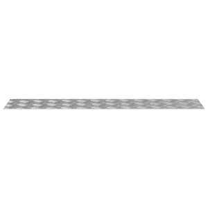 Aluminium Treppenstufen Silber 100x20cm 4er Set